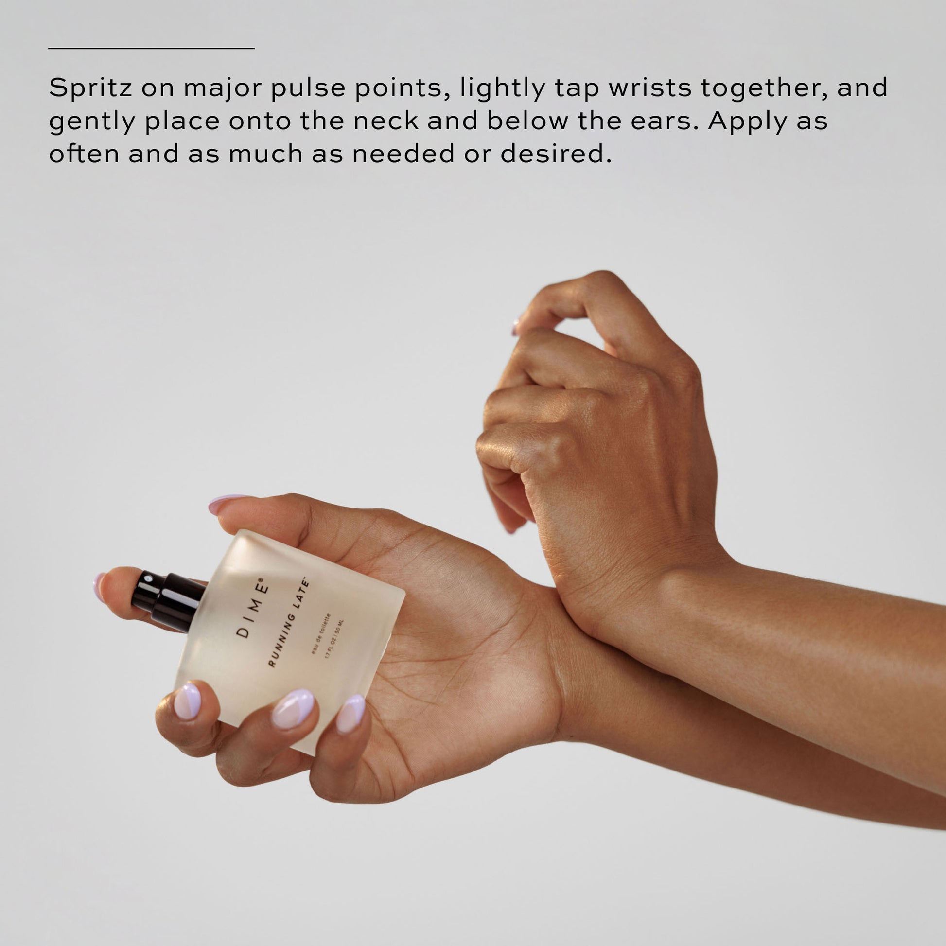 Spritz on major pulse points